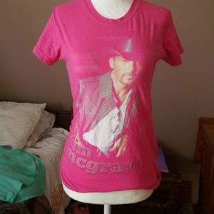 Hot pink  Tim Mcgraw tee